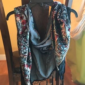 Elegant beaded shawl/wrap